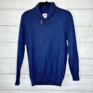 Old Navy Men's Navy Blue Pullover Cowl Neck Sweater Size M